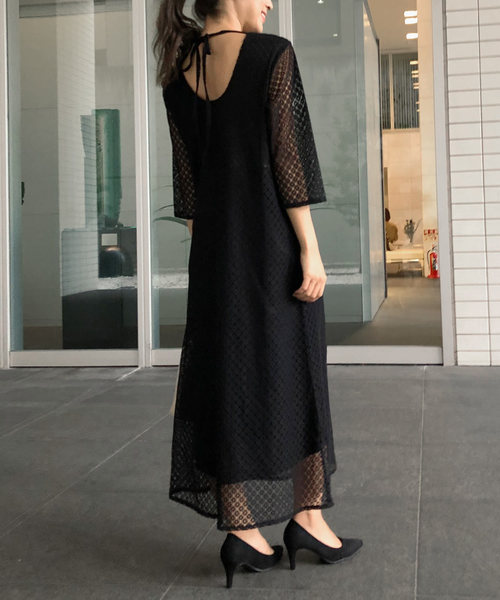 ブランドのギフト バックリボンレースワンピース ドレス 海外並行輸入正規品大特価