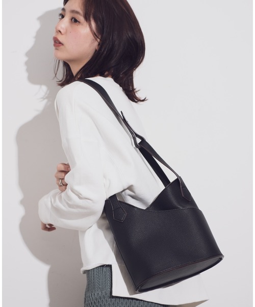 Aunt Marie's（アントマリーズ）の「AUNT MARIE'S 2WAYクロスショルダーバッグ（ショルダーバッグ・レディース・ホワイト/ブラック・FREE）」の9枚目の写真