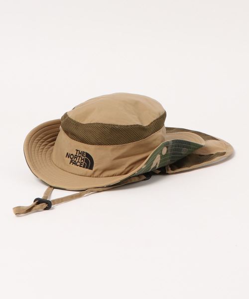 THE NORTH FACE(ザノースフェイス)の「THE NORTH FACE/ザノースフェイス/noverty sunshield/ノースフェイスキッズ用サンシールドハットNNJ02008(ハット)」|カーキ