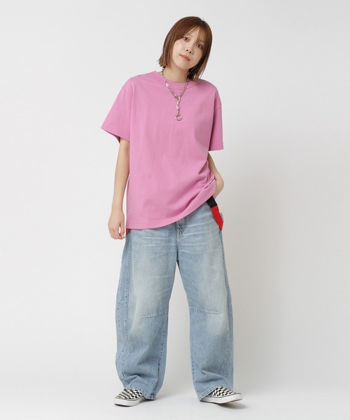 RNA(アールエヌエー)の「M1376 度詰天竺バックリボンTシャツ(Tシャツ/カットソー・レディース・ピンク/ブラック/ホワイト・MEDIUM)」の17枚目の写真