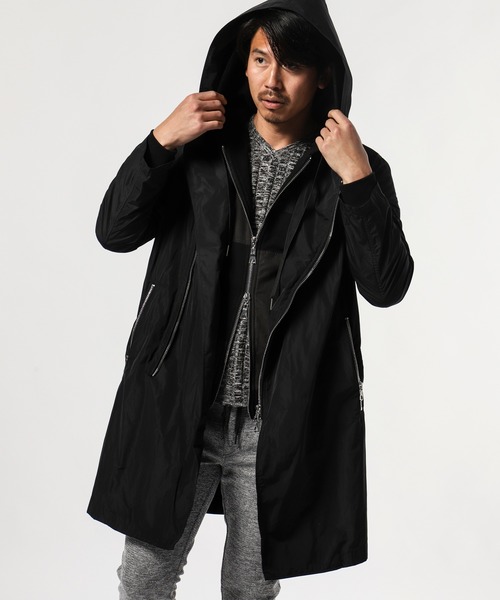 TETE HOMME　ラップフードコート TETE HOMME（テットオム）の「メモリータフタラップフードコート