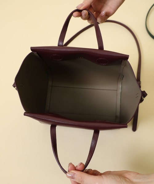 YAHKI（ヤーキ）の「【YAHKI(ヤーキ)】ショルダーミニトートバッグ　YH-317（ショルダーバッグ・レディース・ブラック/パープル/グリーン/サックスブルー・FREE）」の18枚目の写真