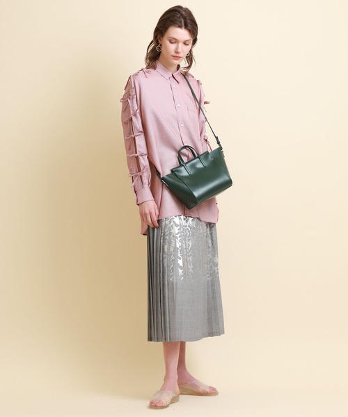 YAHKI（ヤーキ）の「【YAHKI(ヤーキ)】ショルダーミニトートバッグ　YH-317（ショルダーバッグ・レディース・ブラック/パープル/グリーン/サックスブルー・FREE）」の5枚目の写真