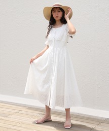 one after another NICE CLAUP | 【Web限定】コットンレースロングワンピース(ワンピース)