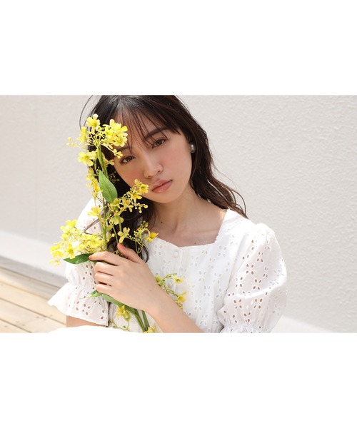 one after another NICE CLAUP(ワンアフターアナザーナイスクラップ)の「【Web限定】コットンレースロングワンピース(ワンピース・レディース・オフホワイト/ブラック/ミント/ラベンダー・FREE)」の19枚目の写真