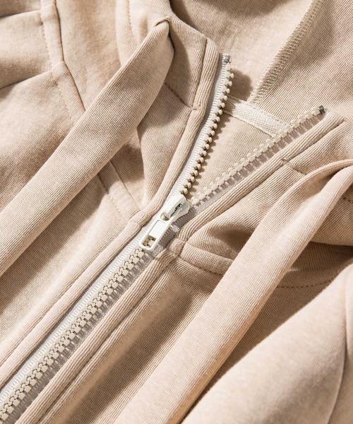 SAISON DE PAPILLON（セゾンドパピヨン）の「ニット地ジップパーカー（パーカー・レディース・ブラック/ベージュ/グレー・S/M/L）」の12枚目の写真