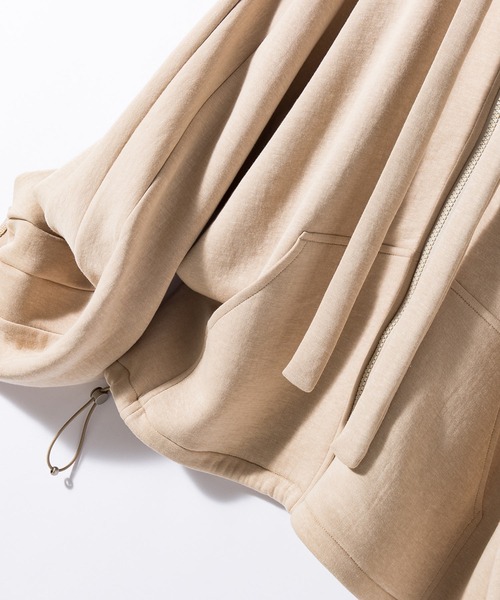 SAISON DE PAPILLON（セゾンドパピヨン）の「ニット地ジップパーカー（パーカー・レディース・ブラック/ベージュ/グレー・S/M/L）」の19枚目の写真