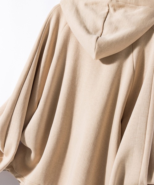 SAISON DE PAPILLON（セゾンドパピヨン）の「ニット地ジップパーカー（パーカー・レディース・ブラック/ベージュ/グレー・S/M/L）」の21枚目の写真