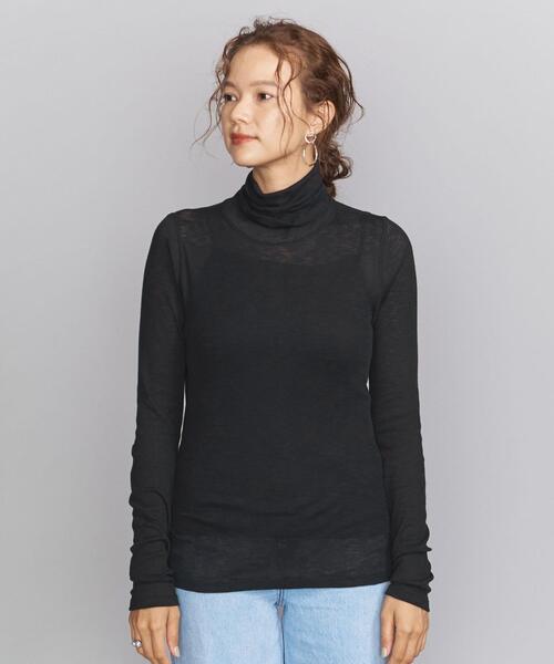 BEAUTY&YOUTH UNITED ARROWS（ビューティーアンドユースユナイテッドアローズ）の「BY スラブルーズタートルネックカットソー ◆（Tシャツ/カットソー・レディース・ホワイト/ブラック/ライトピンク・FREE）」の19枚目の写真