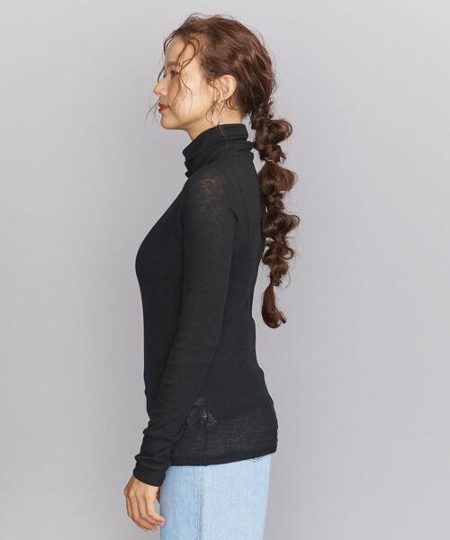 BEAUTY&YOUTH UNITED ARROWS（ビューティーアンドユースユナイテッドアローズ）の「BY スラブルーズタートルネックカットソー ◆（Tシャツ/カットソー・レディース・ホワイト/ブラック/ライトピンク・FREE）」の20枚目の写真