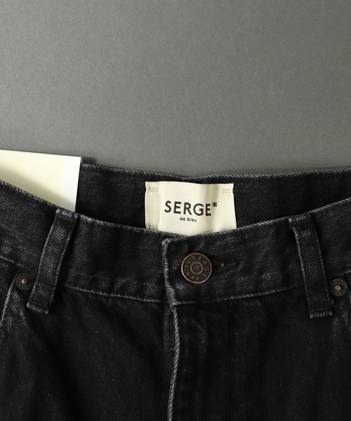 SERGE de bleu（サージ）の「【 SERGE de bleu / サージ 】 STAPLE STA-PREST FITTING　BLACK FADE スタプレスタープレストフィッティングブラックフェード･･（デニムパンツ・レディース・ブラック・25inch/26inch/24inch）」の5枚目の写真