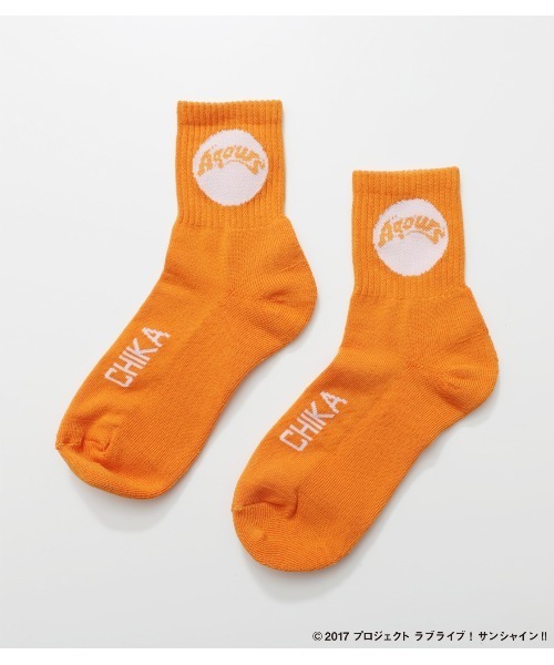 R4G（アールフォージー）の「【ラブライブ!サンシャイン!!】Aqours ﾒﾝﾊﾞｰｿｯｸｽ（ソックス/靴下・レディース・パープル/グレー/レッド/ピンク/イエロー/オレンジ/ブルー/グリーン/ライトピンク・FREE）」の9枚目の写真