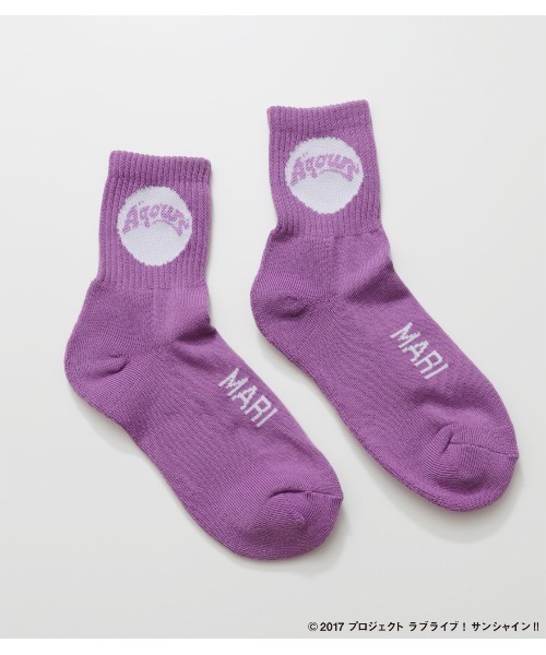 R4G（アールフォージー）の「【ラブライブ!サンシャイン!!】Aqours ﾒﾝﾊﾞｰｿｯｸｽ（ソックス/靴下・レディース・パープル/グレー/レッド/ピンク/イエロー/オレンジ/ブルー/グリーン/ライトピンク・FREE）」の21枚目の写真