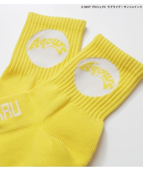 R4G（アールフォージー）の「【ラブライブ!サンシャイン!!】Aqours ﾒﾝﾊﾞｰｿｯｸｽ（ソックス/靴下・レディース・パープル/グレー/レッド/ピンク/イエロー/オレンジ/ブルー/グリーン/ライトピンク・FREE）」の12枚目の写真