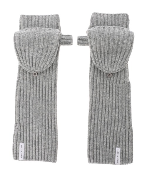 ALEXIA STAM（アリシアスタン）の「Half Finger Warm Hand Mittens/ハーフフィンガーウォームハンドミトン（手袋・レディース・ベージュ/モカ/グレー・FREE）」の18枚目の写真