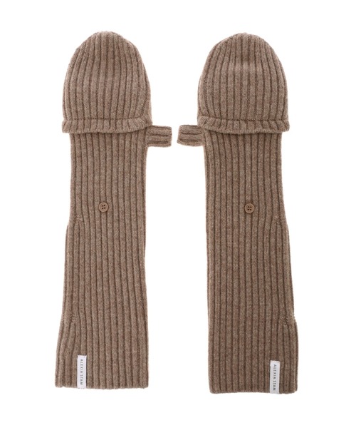 ALEXIA STAM（アリシアスタン）の「Half Finger Warm Hand Mittens/ハーフフィンガーウォームハンドミトン（手袋・レディース・ベージュ/モカ/グレー・FREE）」の21枚目の写真