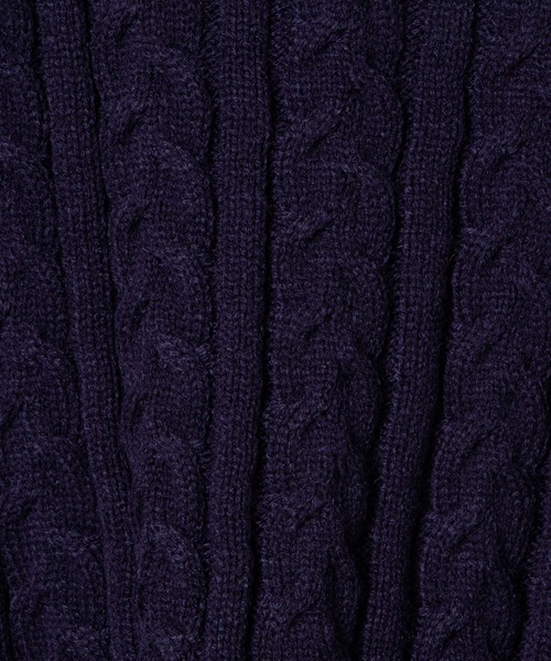 DING（ディング）の「DING/スクールケーブルニット（ニット/セーター・レディース・ベージュ/グリーン/ネイビー・FREE）」の11枚目の写真