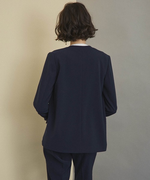 UNITED TOKYO ネイビー ノーカラージャケット M UNITED TOKYO（ユナイテッドトウキョウ）の「ノーカラー