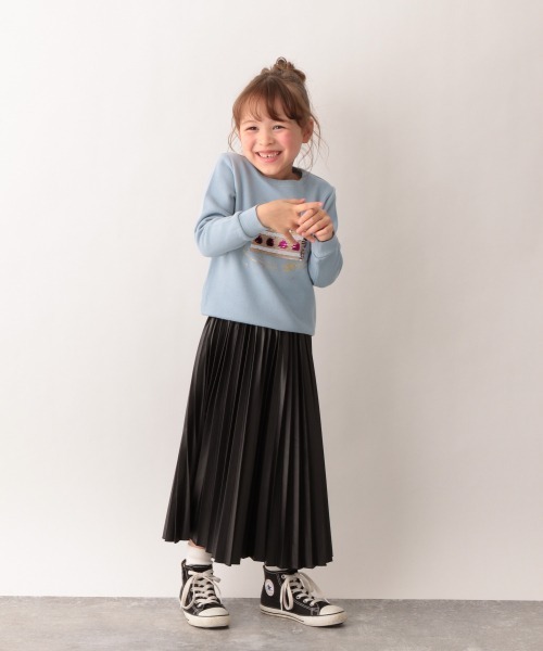 GLOBAL WORK（グローバルワーク）の「【キッズ】フェイクレザープリーツスカート【一部店舗限定】/926576（スカート・キッズ・ブラック・120cm/130cm/140cm）」の11枚目の写真