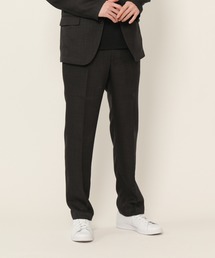 KASHIYAMA | リネンライクポリエステルストレッチノータックスリムテーパードパンツ(その他パンツ)