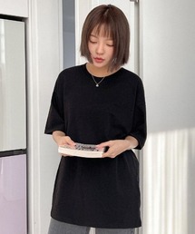 muahmuah（ムーアムーア）の「『muah muah/ムーアムーア』LAYERED HALF SLEEVE T-SHIRT/レイヤード ハーフ スリーブ Tシャツ（Tシャツ/カットソー）」