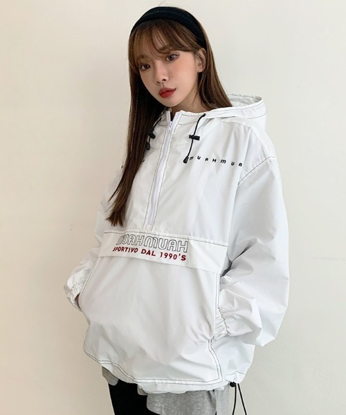muahmuah（ムーアムーア）の「『muah muah/ムーアムーア』LAYERED HALF SLEEVE T-SHIRT/レイヤード ハーフ スリーブ Tシャツ（Tシャツ/カットソー・レディース・ホワイト/ブラック/グレー・FREE）」の9枚目の写真