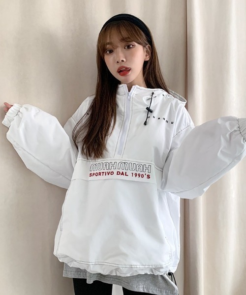 muahmuah（ムーアムーア）の「『muah muah/ムーアムーア』LAYERED HALF SLEEVE T-SHIRT/レイヤード ハーフ スリーブ Tシャツ（Tシャツ/カットソー・レディース・ホワイト/ブラック/グレー・FREE）」の17枚目の写真
