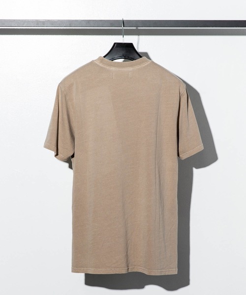 1PIU1UGUALE3  RELAX （ウノピゥウノウグァーレトレ リラックス）の「1PIU1UGUALE3 RELAX(ウノピゥウノウグァーレトレ リラックス)ピグメント ワンポイント ブランドロゴ 半袖Tシャツ（Tシャツ/カットソー・メンズ・ホワイト/ベージュ/コーラルピンク/グレー/ネイビー・L/S/M/XL/XXL）」の15枚目の写真