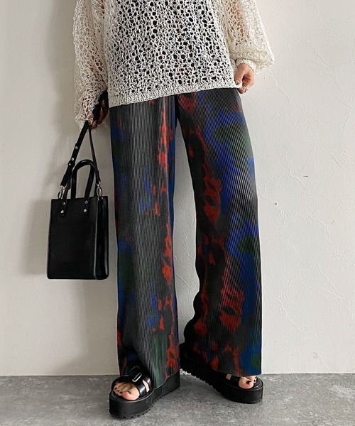 PAGEBOY（ページボーイ）の「【CORE】タイダイプリーツパンツ（その他パンツ・レディース・ブラック/グリーン系その他・FREE）」の15枚目の写真