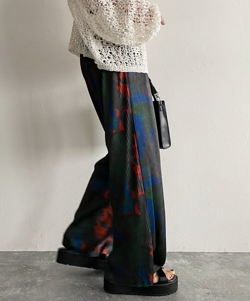 PAGEBOY（ページボーイ）の「【CORE】タイダイプリーツパンツ（その他パンツ・レディース・ブラック/グリーン系その他・FREE）」の16枚目の写真