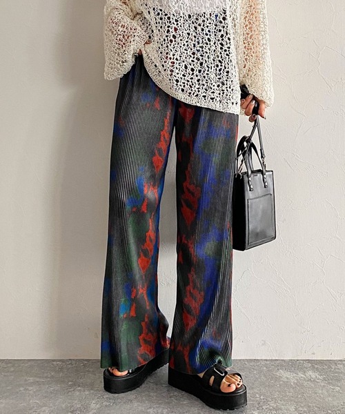 PAGEBOY（ページボーイ）の「【CORE】タイダイプリーツパンツ（その他パンツ・レディース・ブラック/グリーン系その他・FREE）」の17枚目の写真