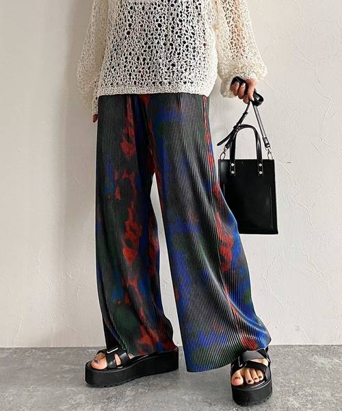 PAGEBOY（ページボーイ）の「【CORE】タイダイプリーツパンツ（その他パンツ・レディース・ブラック/グリーン系その他・FREE）」の18枚目の写真