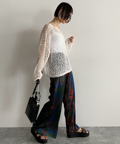 PAGEBOY（ページボーイ）の「【CORE】タイダイプリーツパンツ（その他パンツ・レディース・ブラック/グリーン系その他・FREE）」の19枚目の写真