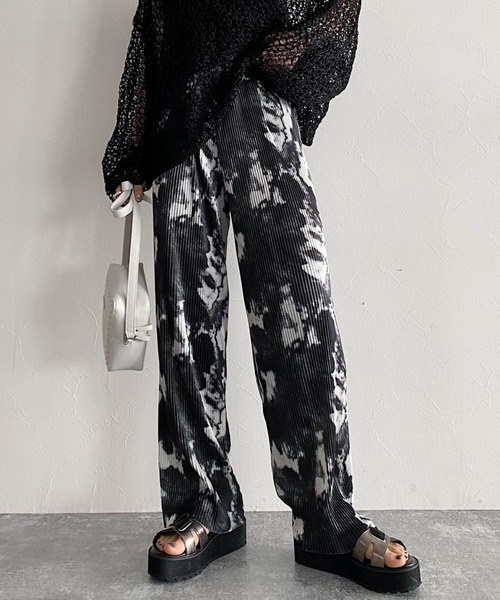 PAGEBOY（ページボーイ）の「【CORE】タイダイプリーツパンツ（その他パンツ・レディース・ブラック/グリーン系その他・FREE）」の11枚目の写真