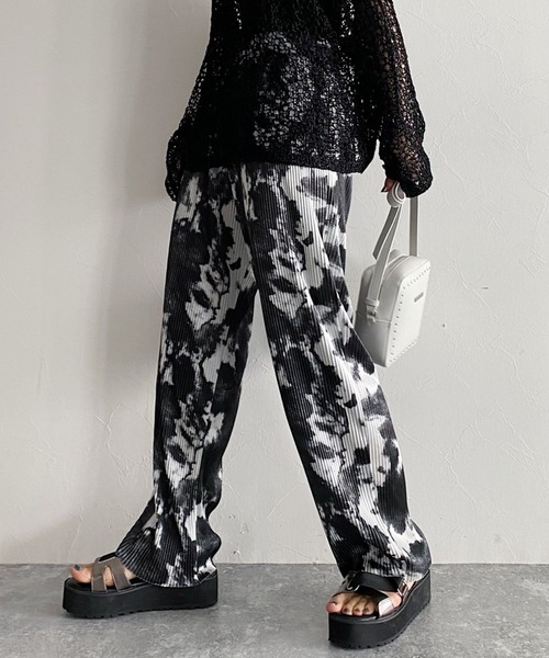 PAGEBOY（ページボーイ）の「【CORE】タイダイプリーツパンツ（その他パンツ・レディース・ブラック/グリーン系その他・FREE）」の12枚目の写真