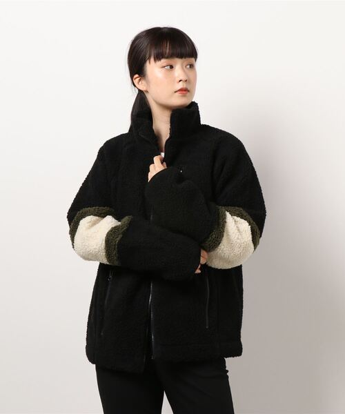 sunny branch(サニーブランチ)の「BOA zip jacket(ブルゾン・レディース・ベージュ/オフホワイト/キャメル/ダークグリーン/その他2/その他1/ブラック系その他/ブラック/モカ/その他・X-LARGE/LARGE/MEDIUM)」の4枚目の写真