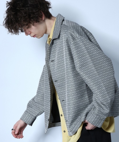 HARE（ハレ）の「キカガクジャガードシャツ(HARE)（シャツ/ブラウス・メンズ・オフホワイト/ブラック系その他/グリーン系その他・MEDIUM/SMALL）」の2枚目の写真