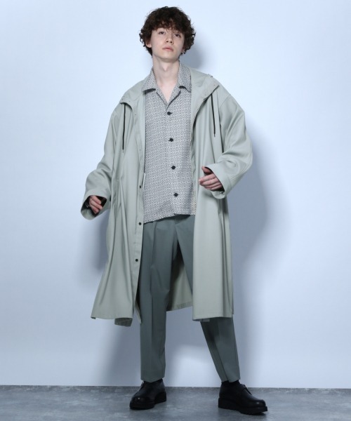 HARE（ハレ）の「キカガクジャガードシャツ(HARE)（シャツ/ブラウス・メンズ・オフホワイト/ブラック系その他/グリーン系その他・MEDIUM/SMALL）」の5枚目の写真