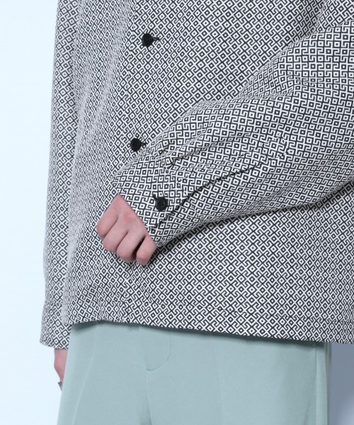 HARE（ハレ）の「キカガクジャガードシャツ(HARE)（シャツ/ブラウス・メンズ・オフホワイト/ブラック系その他/グリーン系その他・MEDIUM/SMALL）」の10枚目の写真