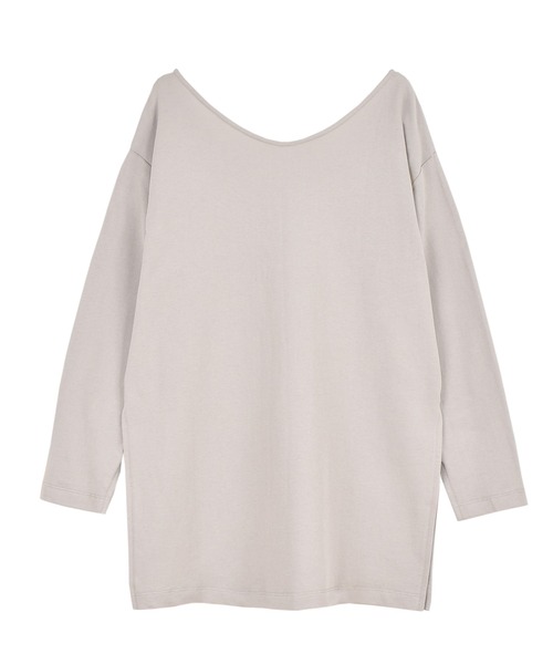 OUTERSUNSET（アウターサンセット）の「back open pullover（Tシャツ/カットソー・レディース・ブラック/グレー系その他・FREE）」の5枚目の写真