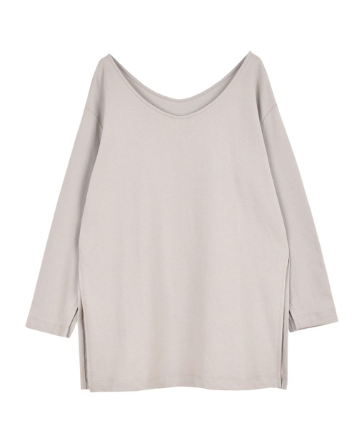 OUTERSUNSET（アウターサンセット）の「back open pullover（Tシャツ/カットソー・レディース・ブラック/グレー系その他・FREE）」の7枚目の写真