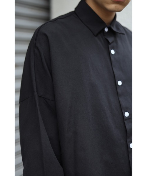 CREARE -LINO-（クレアーレリノ）の「オーバーサイズ ルーズスリーブ シャツ<ユニセックス>（シャツ/ブラウス・メンズ・ブラック/ホワイト・FREE）」の10枚目の写真