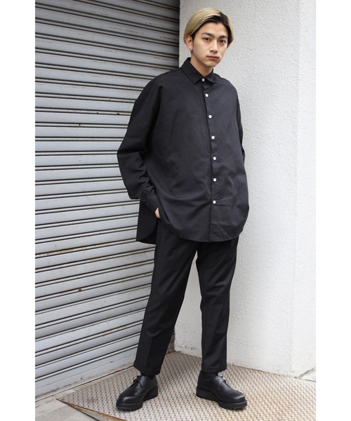 CREARE -LINO-（クレアーレリノ）の「オーバーサイズ ルーズスリーブ シャツ<ユニセックス>（シャツ/ブラウス・メンズ・ブラック/ホワイト・FREE）」の12枚目の写真