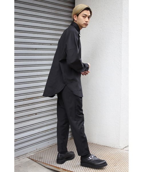 CREARE -LINO-（クレアーレリノ）の「オーバーサイズ ルーズスリーブ シャツ<ユニセックス>（シャツ/ブラウス・メンズ・ブラック/ホワイト・FREE）」の6枚目の写真