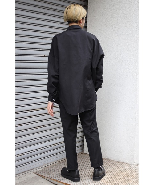 CREARE -LINO-（クレアーレリノ）の「オーバーサイズ ルーズスリーブ シャツ<ユニセックス>（シャツ/ブラウス・メンズ・ブラック/ホワイト・FREE）」の19枚目の写真