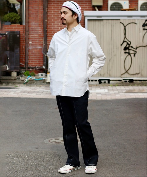 JOURNAL STANDARD(ジャーナルスタンダード)の「【FOLL / フォル】Typewriter Daily Dress Shirt / デイリードレスシャツ(シャツ/ブラウス・メンズ・ホワイト/ブラック・2/3/1)」の14枚目の写真