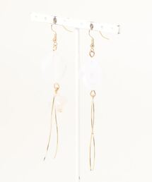【couleuR】asymmetry ホワイトロングスティック ピアス