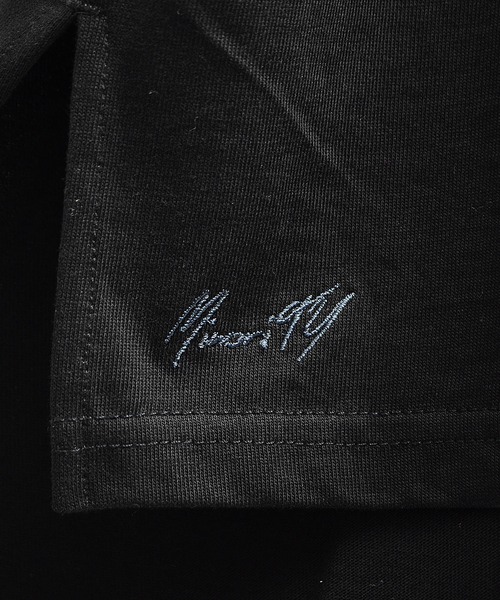 MinoriTY（マイノリティ）の「メンズ半袖ロング丈ビッグシルエットロゴ刺繍Teeシャツ（Tシャツ/カットソー・メンズ・ブラック/グレー系その他/オフホワイト・L/M）」の13枚目の写真