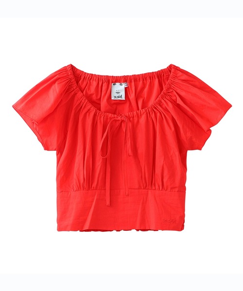 X-girl（エックスガール）の「BABY S/S BLOUSE（シャツ/ブラウス・レディース・ホワイト/ブラック/レッド・S/M）」の20枚目の写真