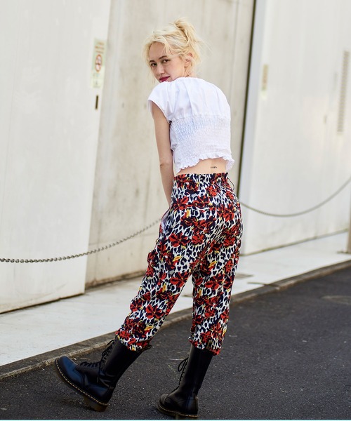 X-girl（エックスガール）の「BABY S/S BLOUSE（シャツ/ブラウス・レディース・ホワイト/ブラック/レッド・S/M）」の19枚目の写真